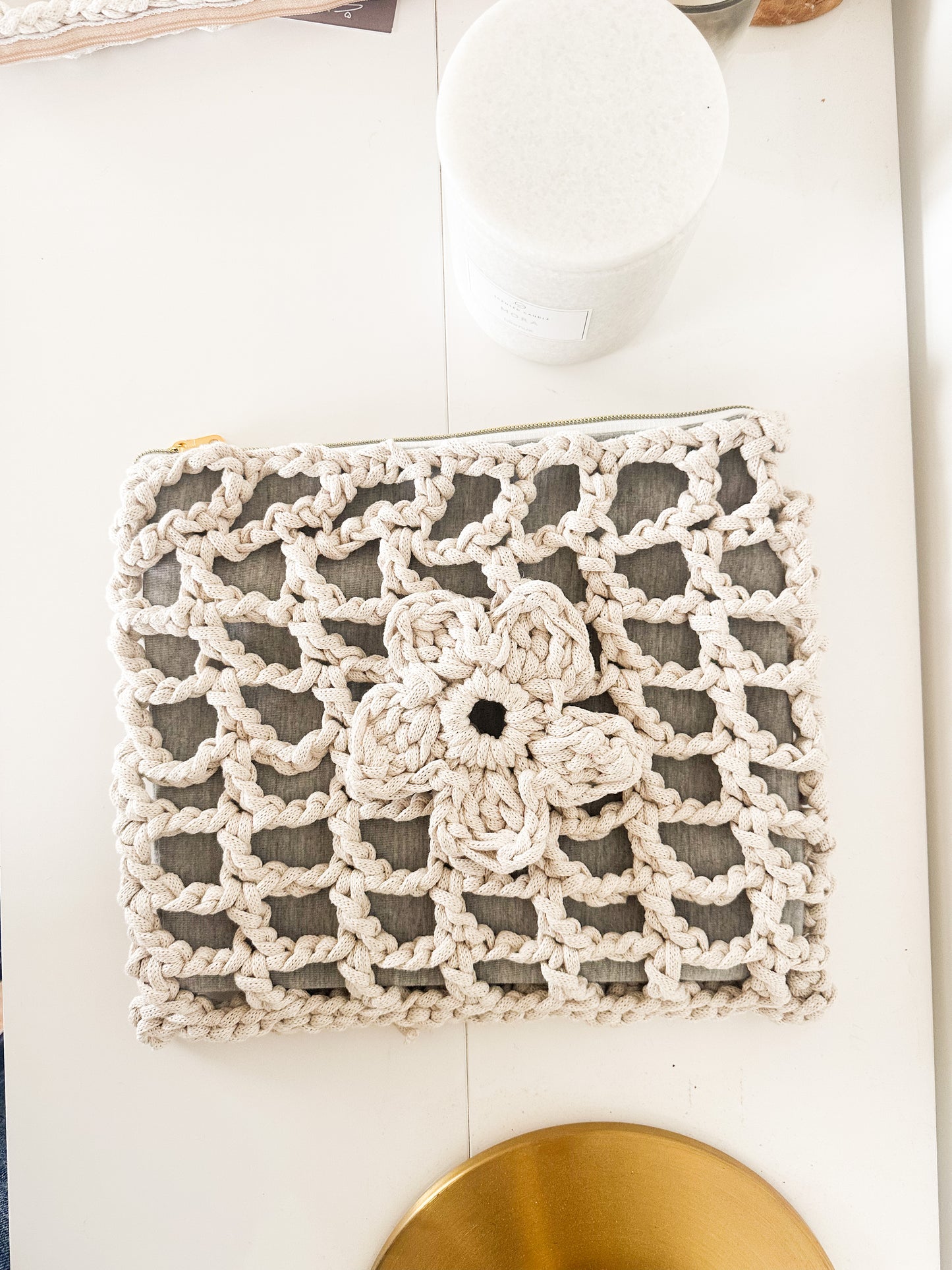 Pochette Louisa Beige