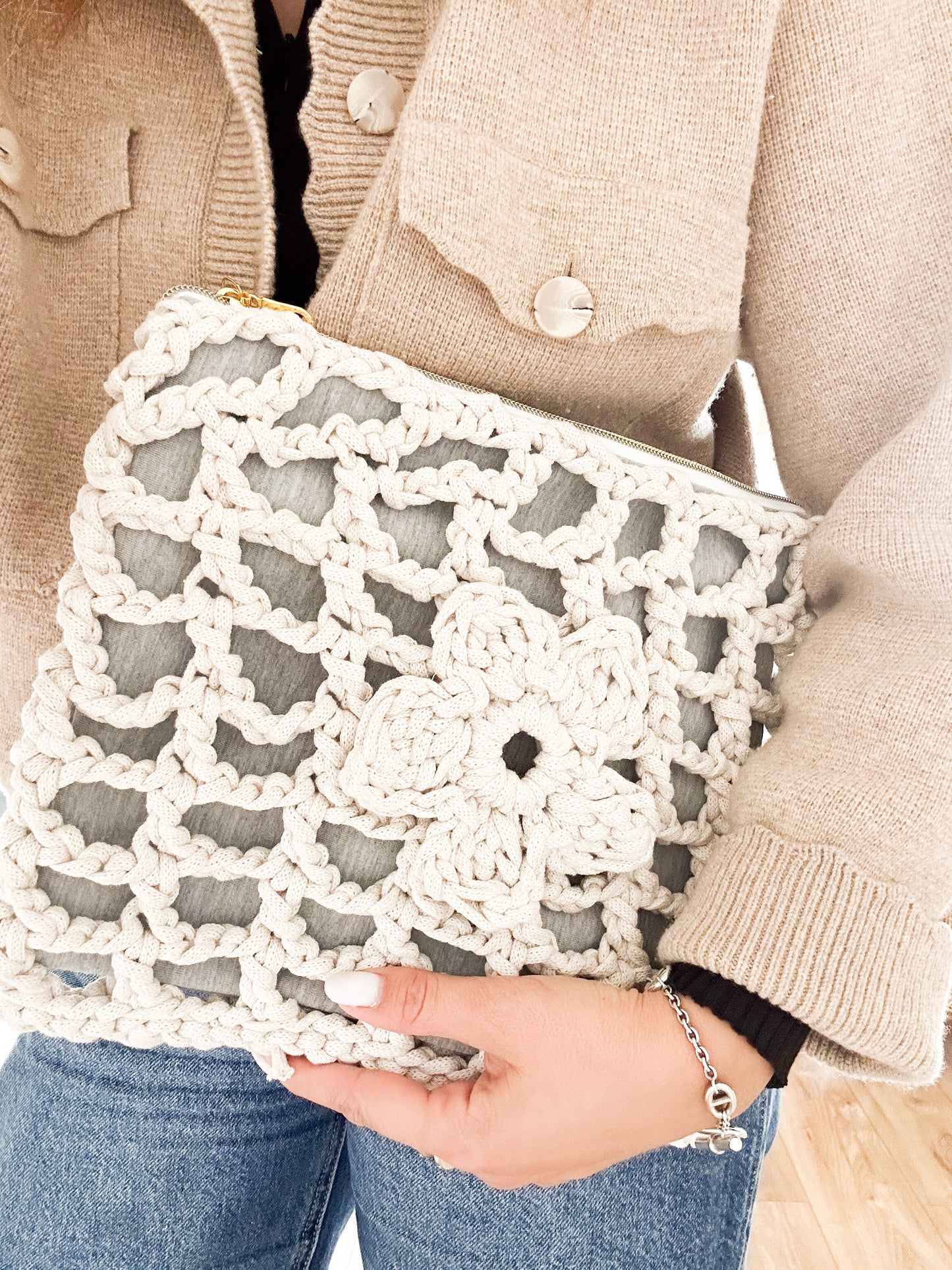 Pochette Louisa Beige