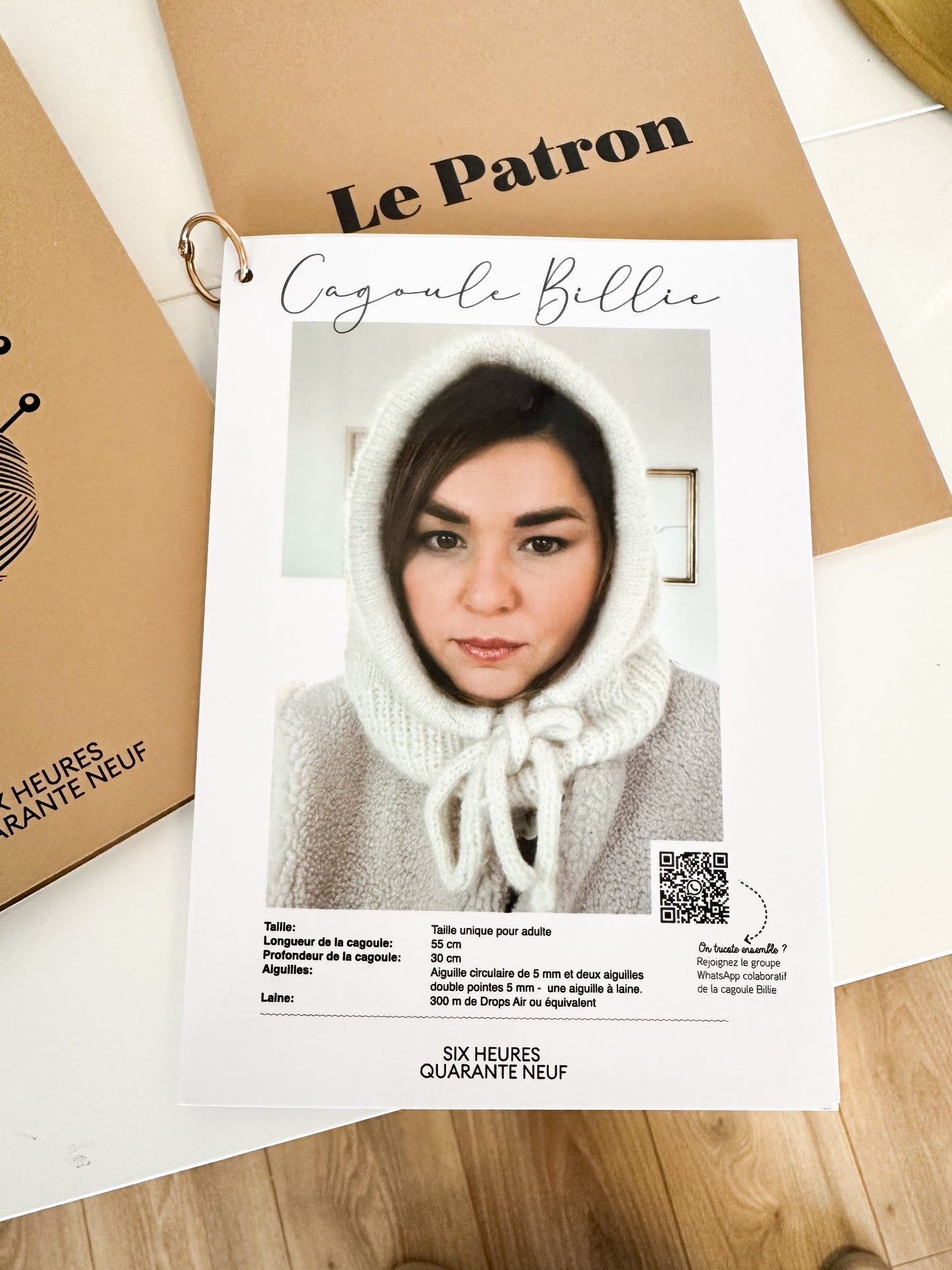 Kit prêt à tricoter - Cagoule Billie