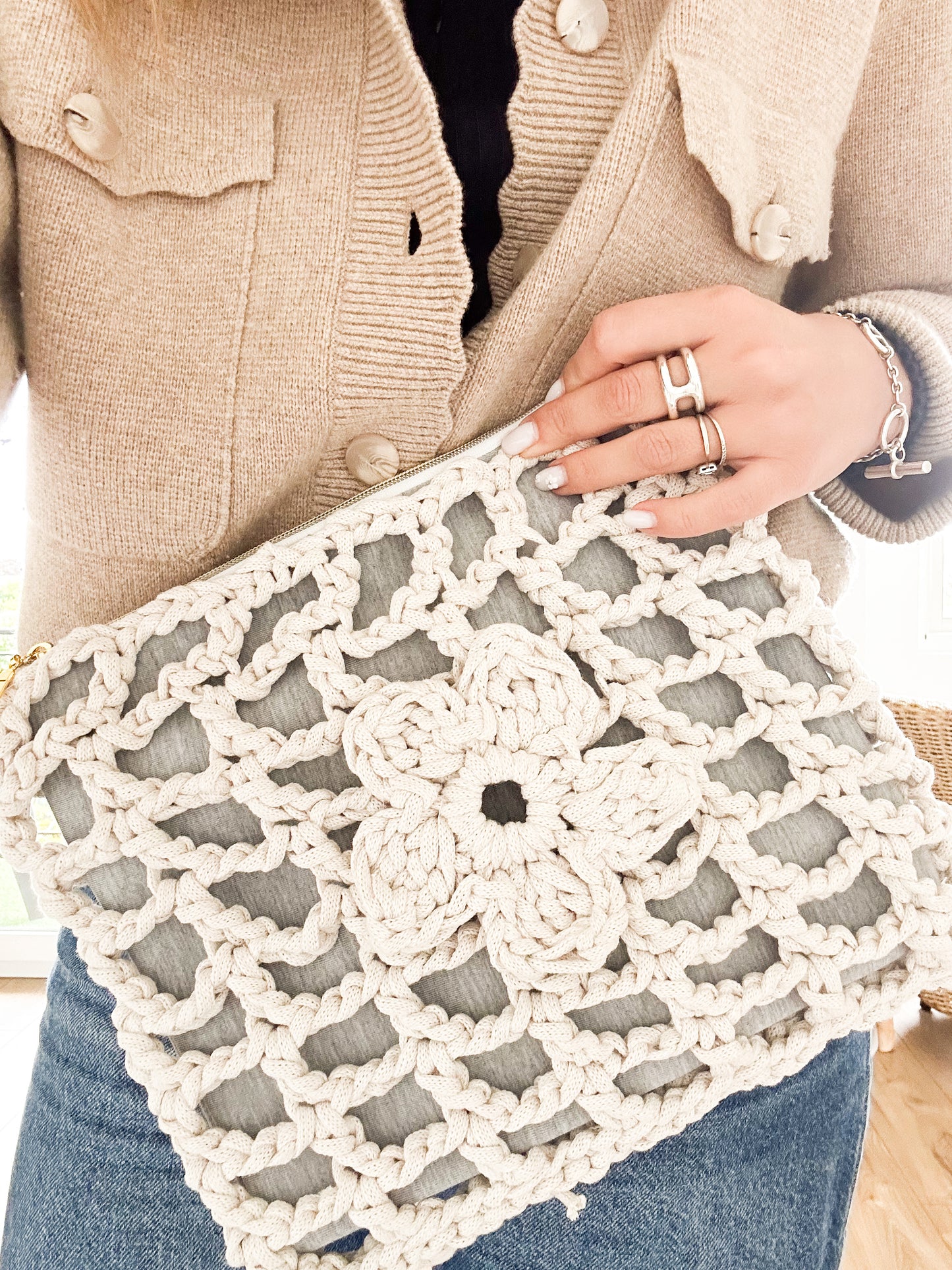 Pochette Louisa Beige